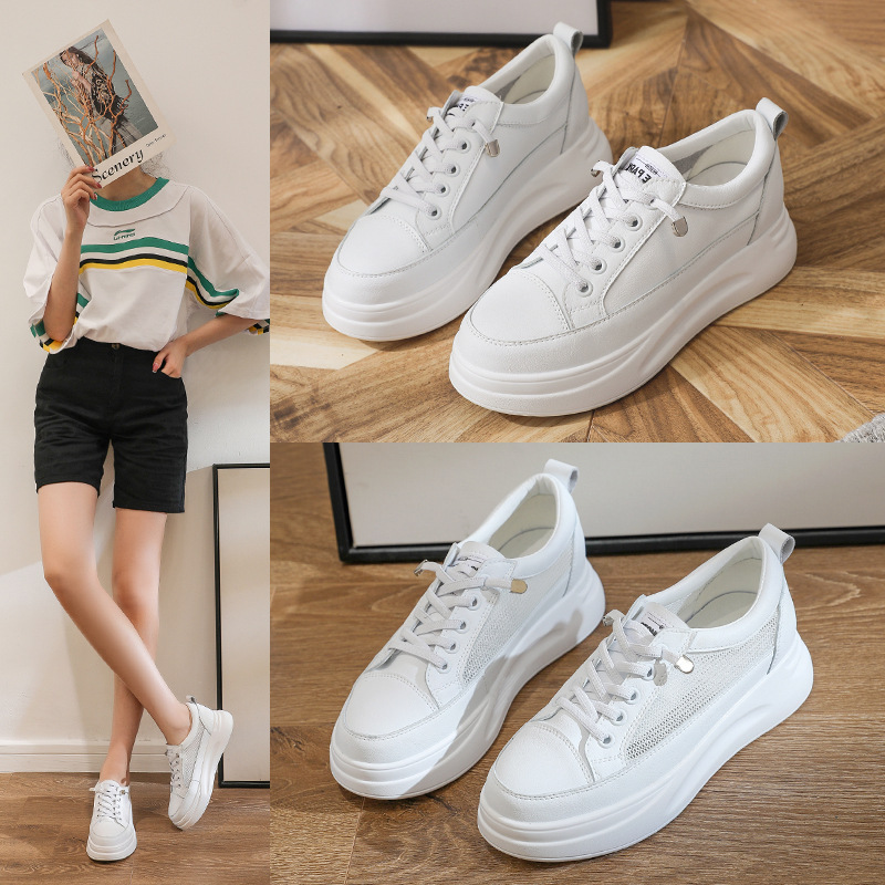 Mesh Sneaker Women - Women's Genuine Leather Mesh White Sneakers