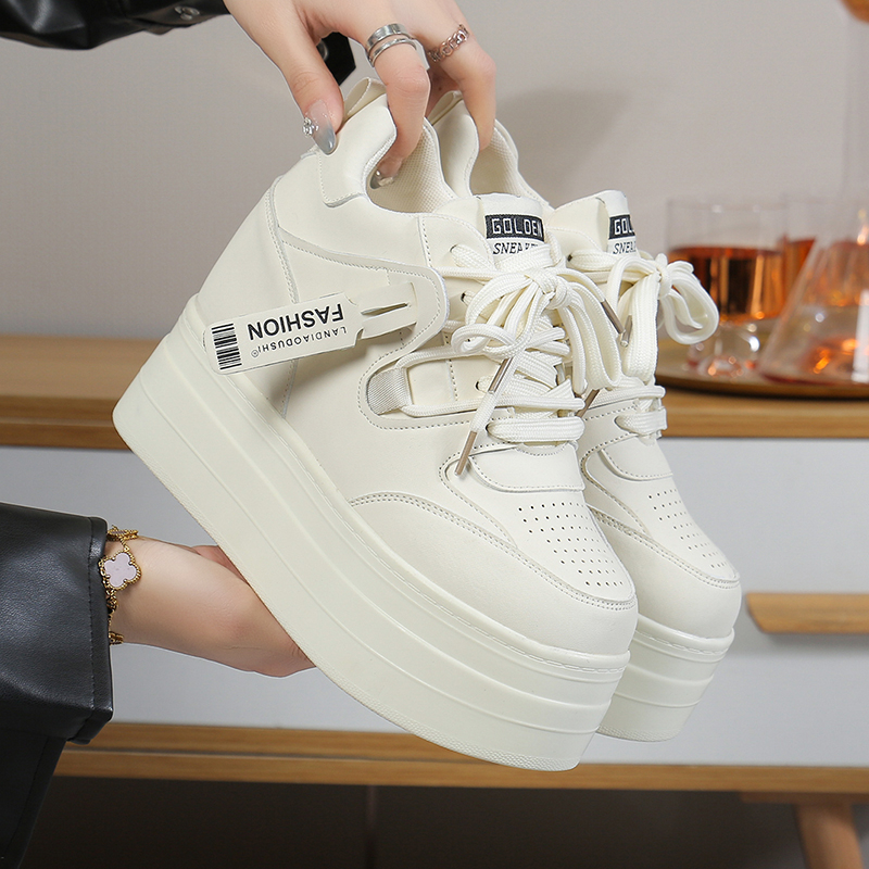 Mesh Sneaker Women - New Autumn Women High Platform Shoes