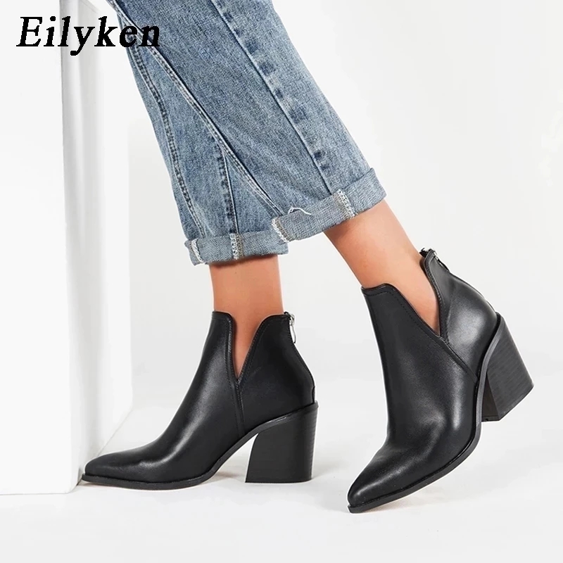 Women'S Shoes Chelsea - Eilyken Autumn Winter Casual Western Cowboy