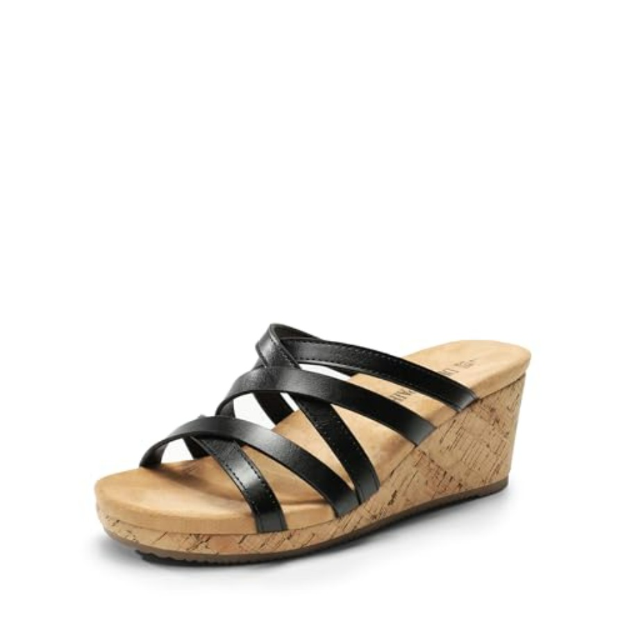 Dressy Wedge Sandals for Women - Cork Wedge Sandal avaliação e preço