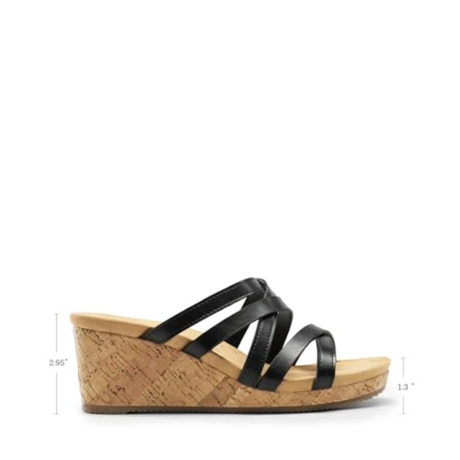 Dressy Wedge Sandals for Women - Cork Wedge Sandal avaliação e preço