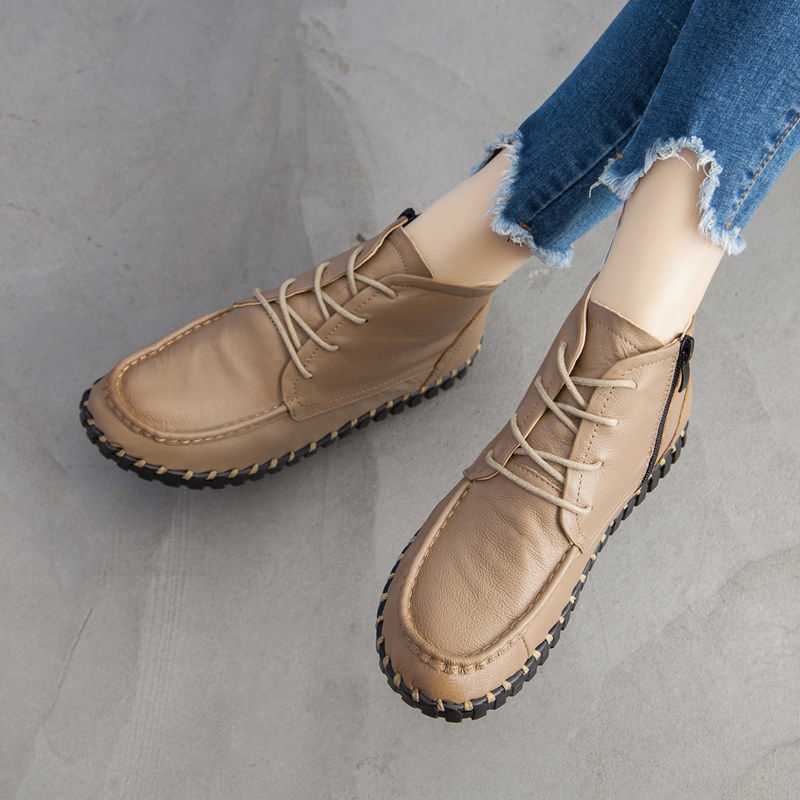 Real Leather Boots Women's Aut - Women'S Shoes Chelsea avaliação e preço