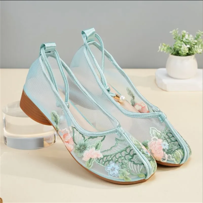 Popular Sandals Mesh Shoes Emb - Women Shoes Sandals avaliação e preço