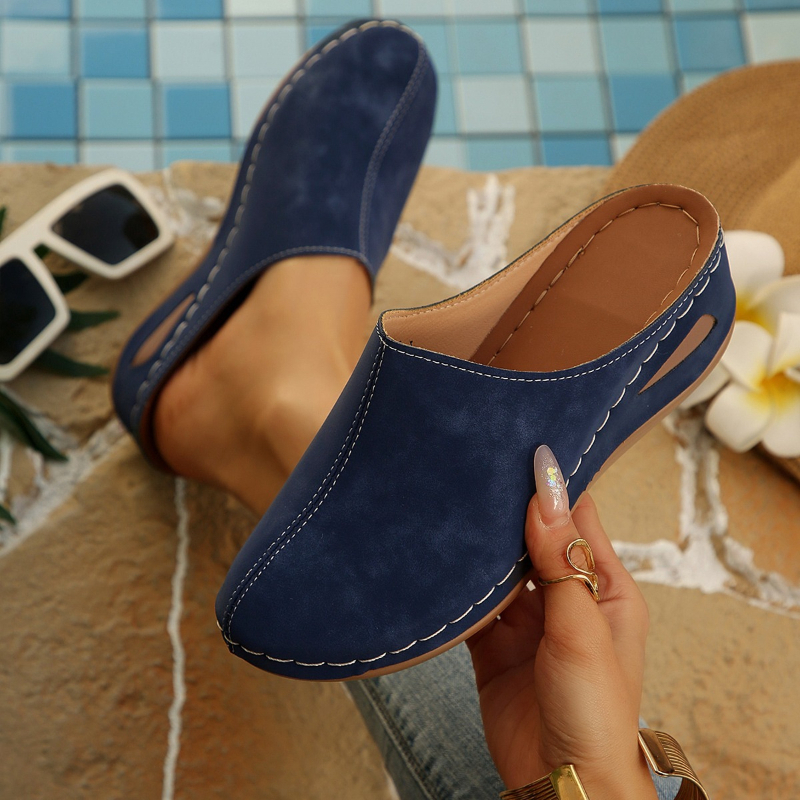 Women's Casual Wedge Mules Com - Women'S Shoes With Arch Support avaliação e preço