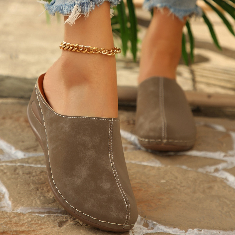Women's Casual Wedge Mules Com - Women'S Shoes With Arch Support avaliação e preço