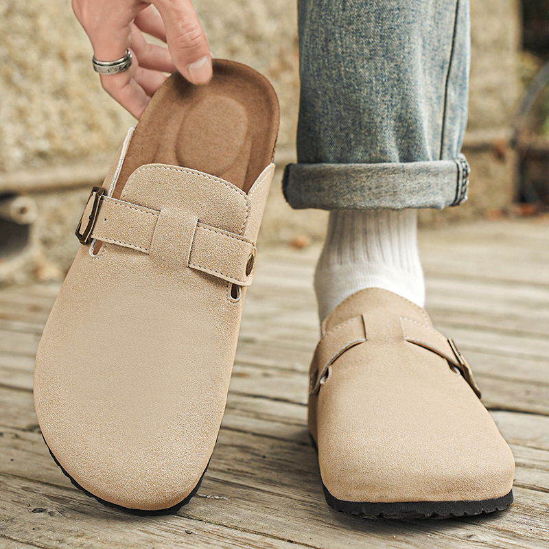 New Genuine Suede Clogs for Wo - Women'S Shoes With Arch Support avaliação e preço