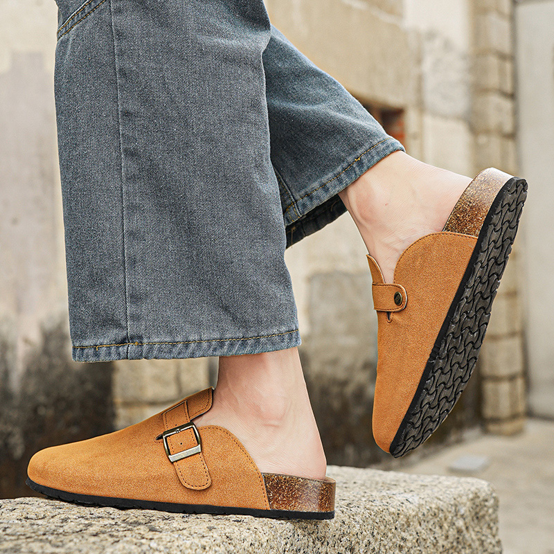 New Genuine Suede Clogs for Wo - Women'S Shoes With Arch Support avaliação e preço