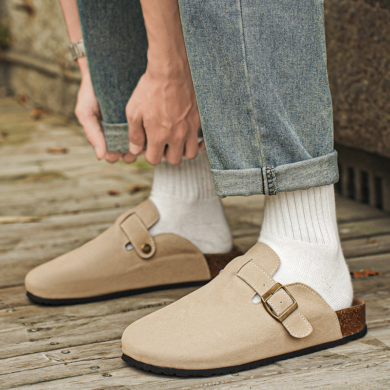 New Genuine Suede Clogs for Wo - Women'S Shoes With Arch Support avaliação e preço