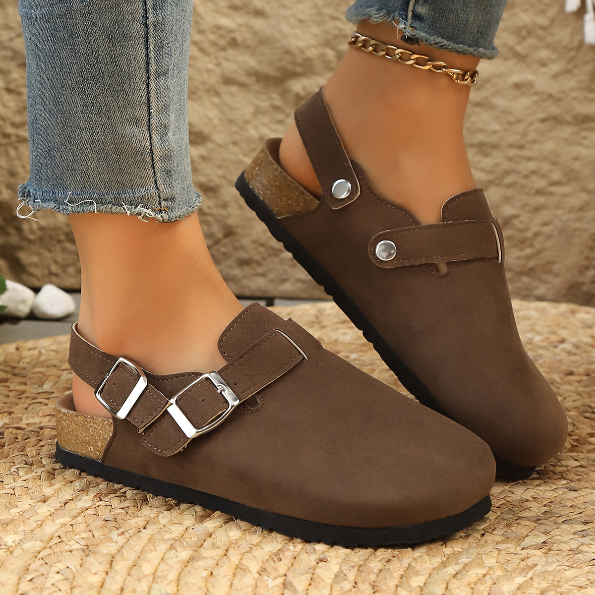 Litfun Suede Women's Clogs wit - Women'S Shoes With Arch Support avaliação e preço