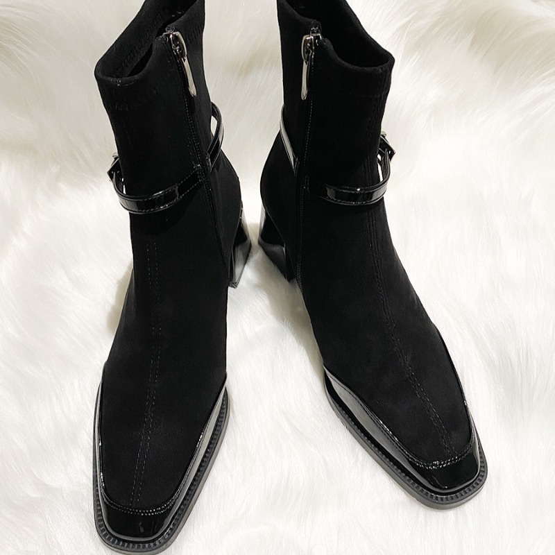 Autumn New Suede Short Boots 2 - Women'S Shoes Chelsea avaliação e preço