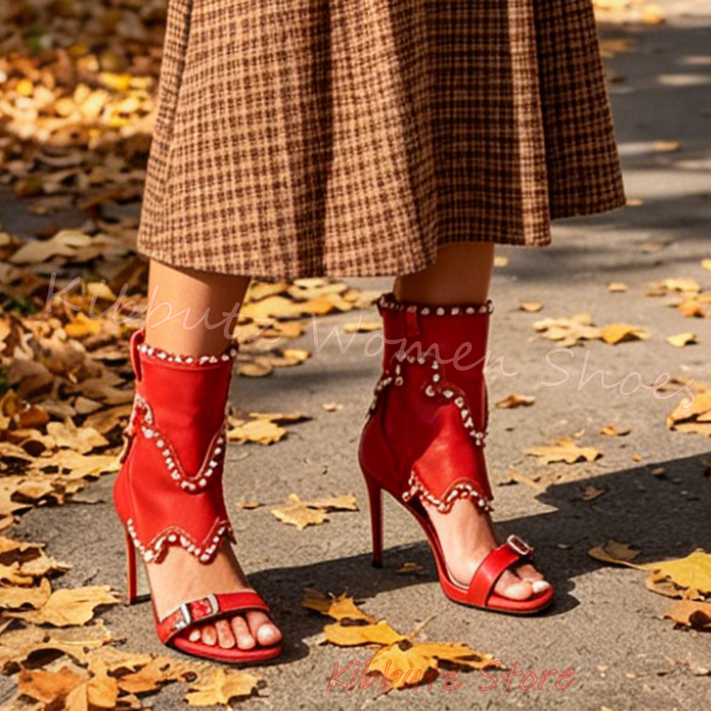 Boho Denim Sandal Women Pearl  - Women Shoes Boots avaliação e preço
