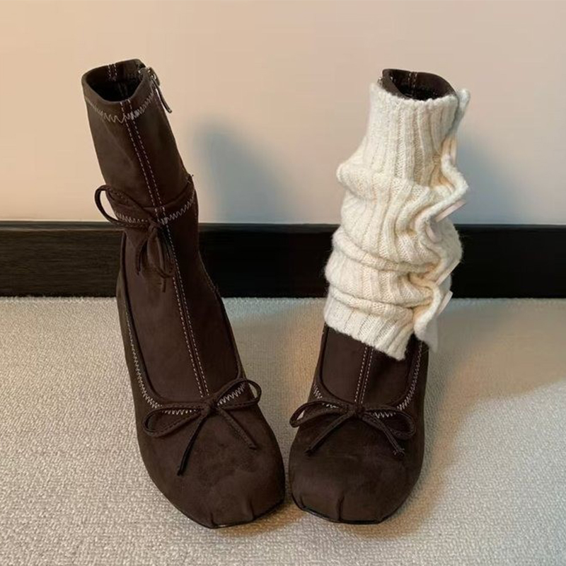 Bow High Heels Women Boots New - Women'S Shoes Chelsea avaliação e preço