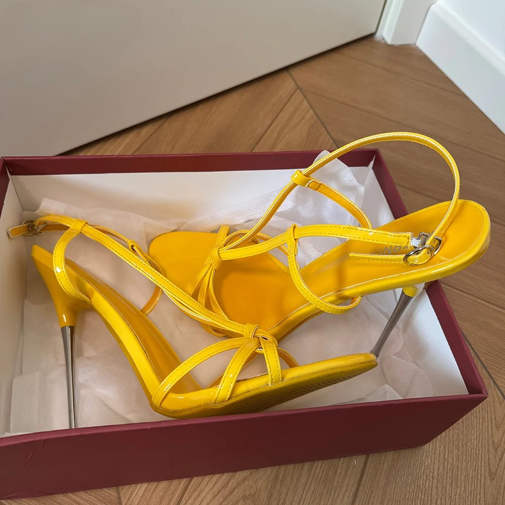 Fashion 16cm Extreme High Heel - Women'S Shoes Yellow avaliação e preço