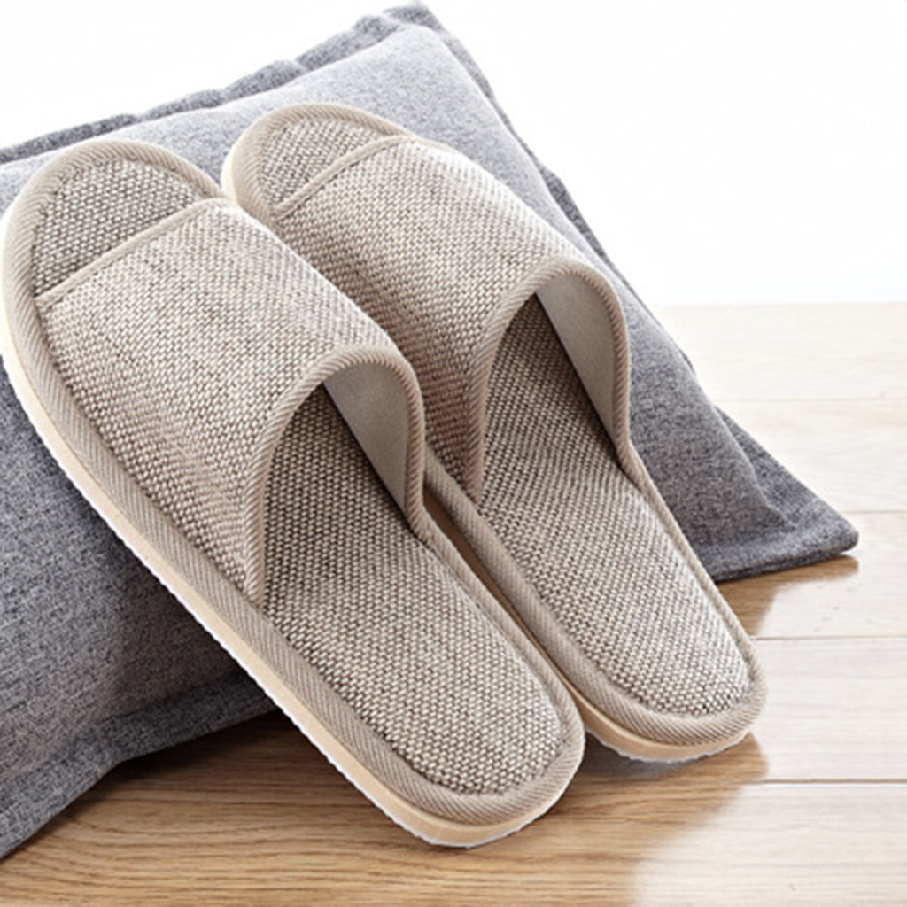Linen Slippers For Men And Wom - Women'S Shoes For Flat Feet avaliação e preço