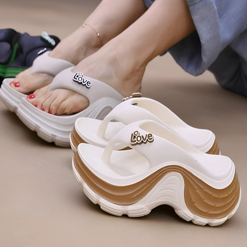 New Y2K Chunky Platform Flip F - Women'S Shoes For Flat Feet avaliação e preço