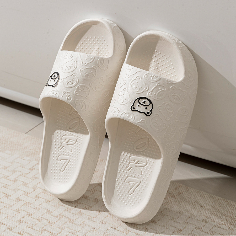 Printting Cute Bear Women Slip - Women'S Shoes For Flat Feet avaliação e preço
