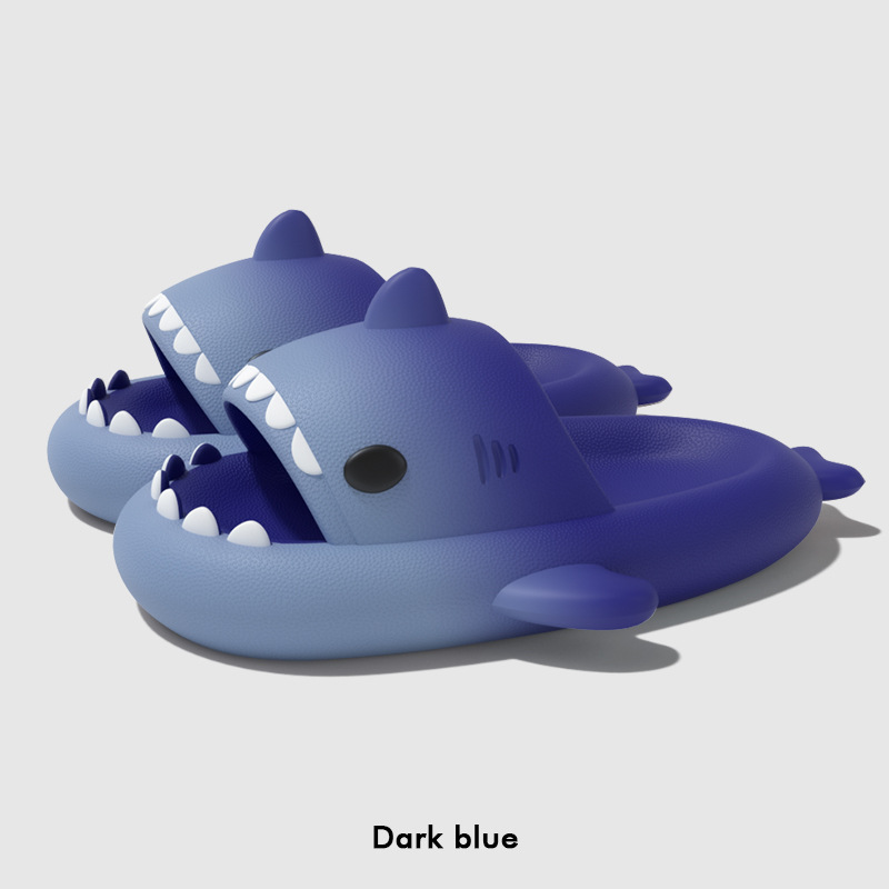 Cute Cartoon Shark Slippers Fo - Women Shoes Sandals avaliação e preço
