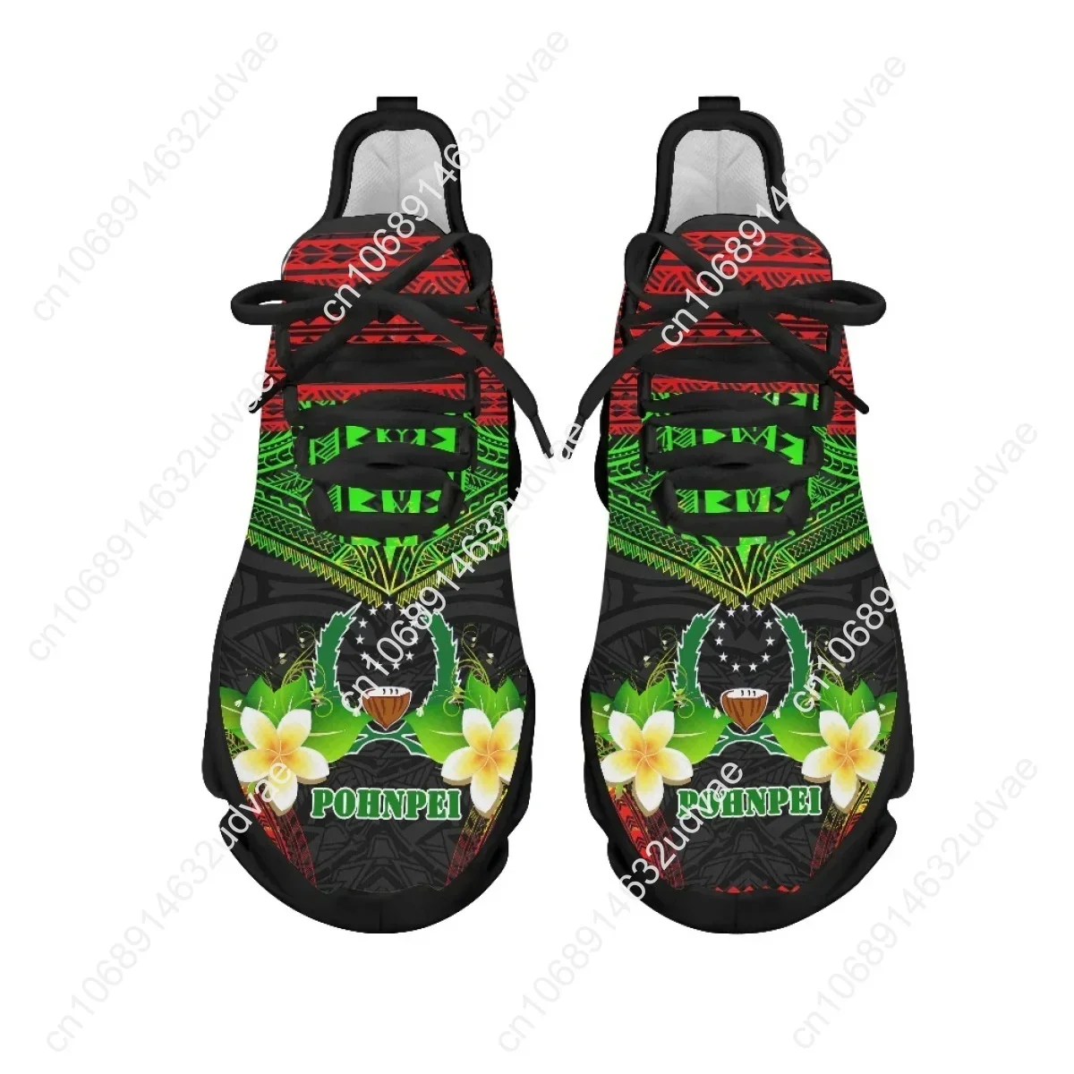 Polynesian Pohnpei Plumeria De - Mesh Sneaker Women avaliação e preço