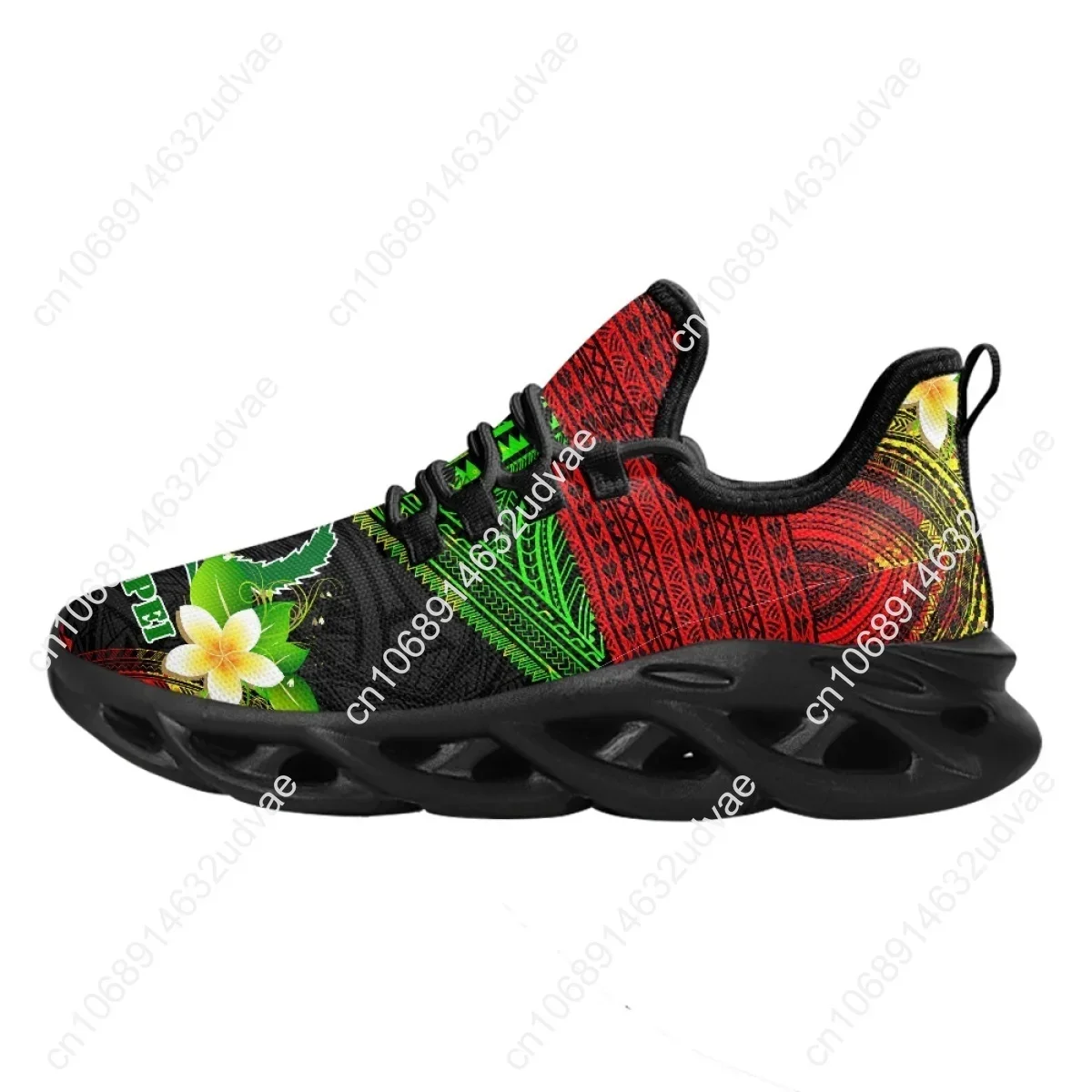 Polynesian Pohnpei Plumeria De - Mesh Sneaker Women avaliação e preço
