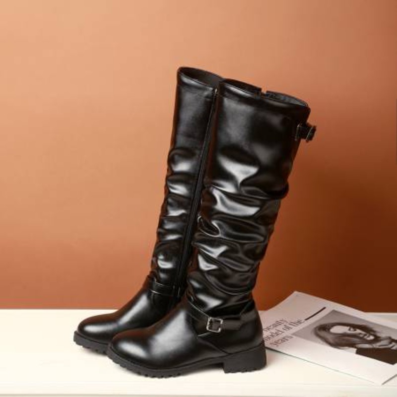2025 Female Zip Leather Knee H - Women'S Shoes Yellow avaliação e preço
