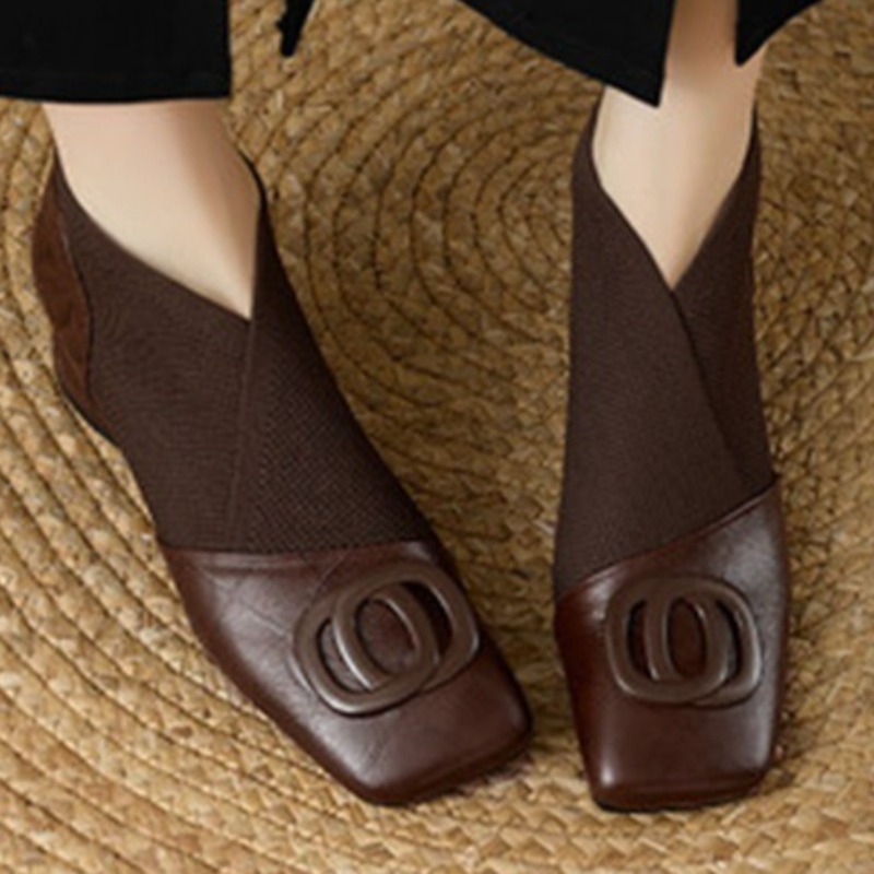 Autumn New Classic Solid Color - Women'S Shoes Chelsea avaliação e preço