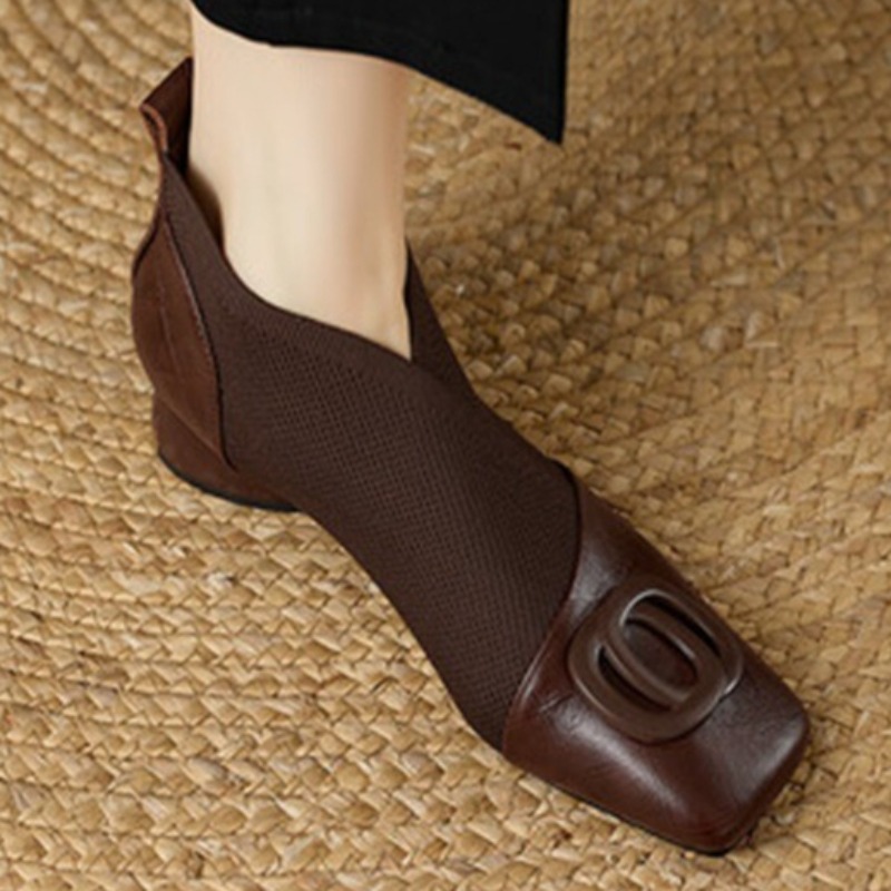 Autumn New Classic Solid Color - Women'S Shoes Chelsea avaliação e preço