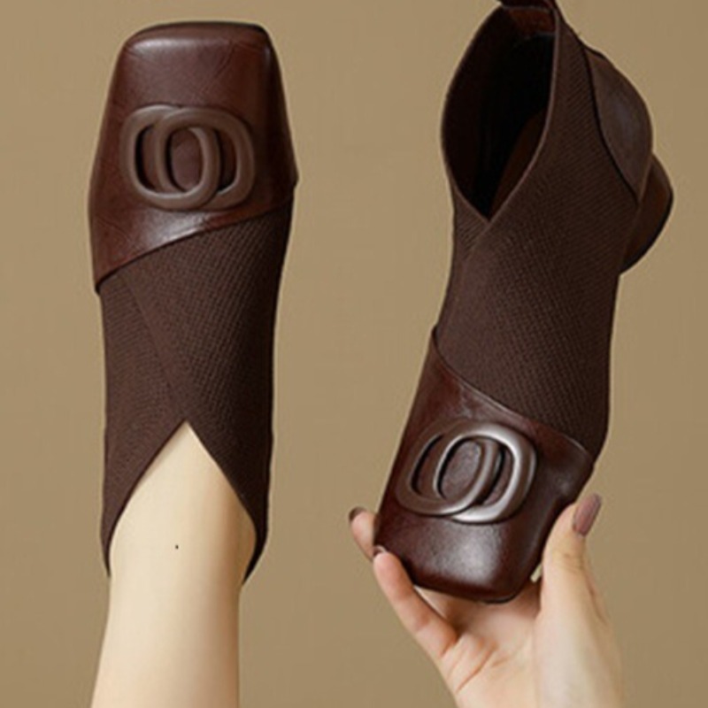 Autumn New Classic Solid Color - Women'S Shoes Chelsea avaliação e preço