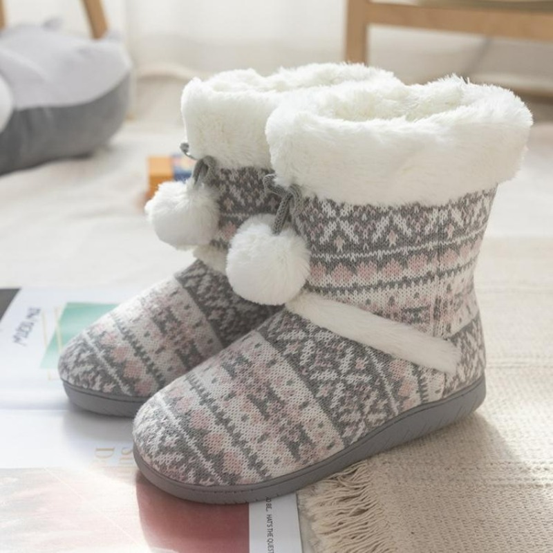 Plush Slippers Boots for Women - Women Shoes Boots avaliação e preço