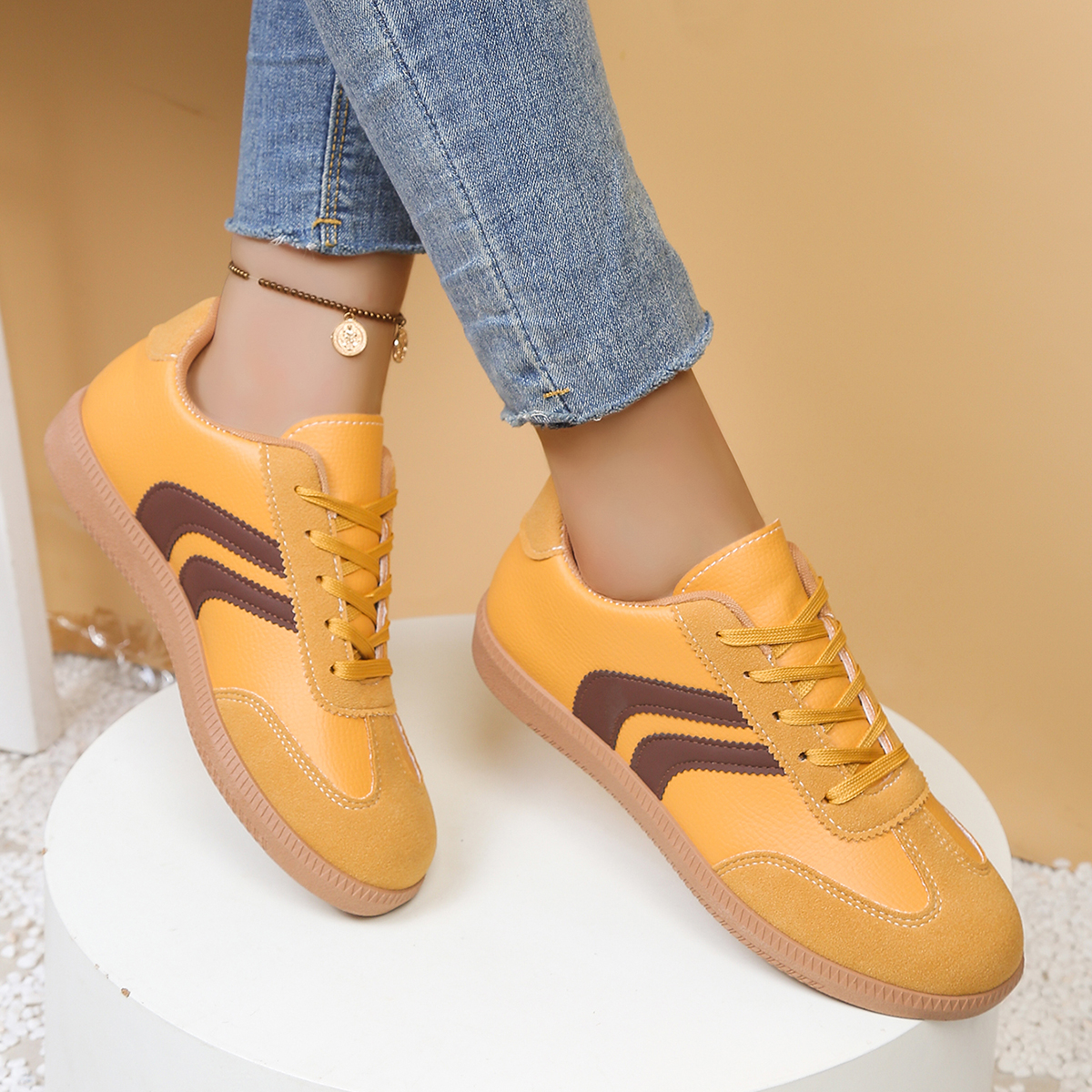 Fashionable Yellow Women's Cas - Women'S Shoes Yellow avaliação e preço