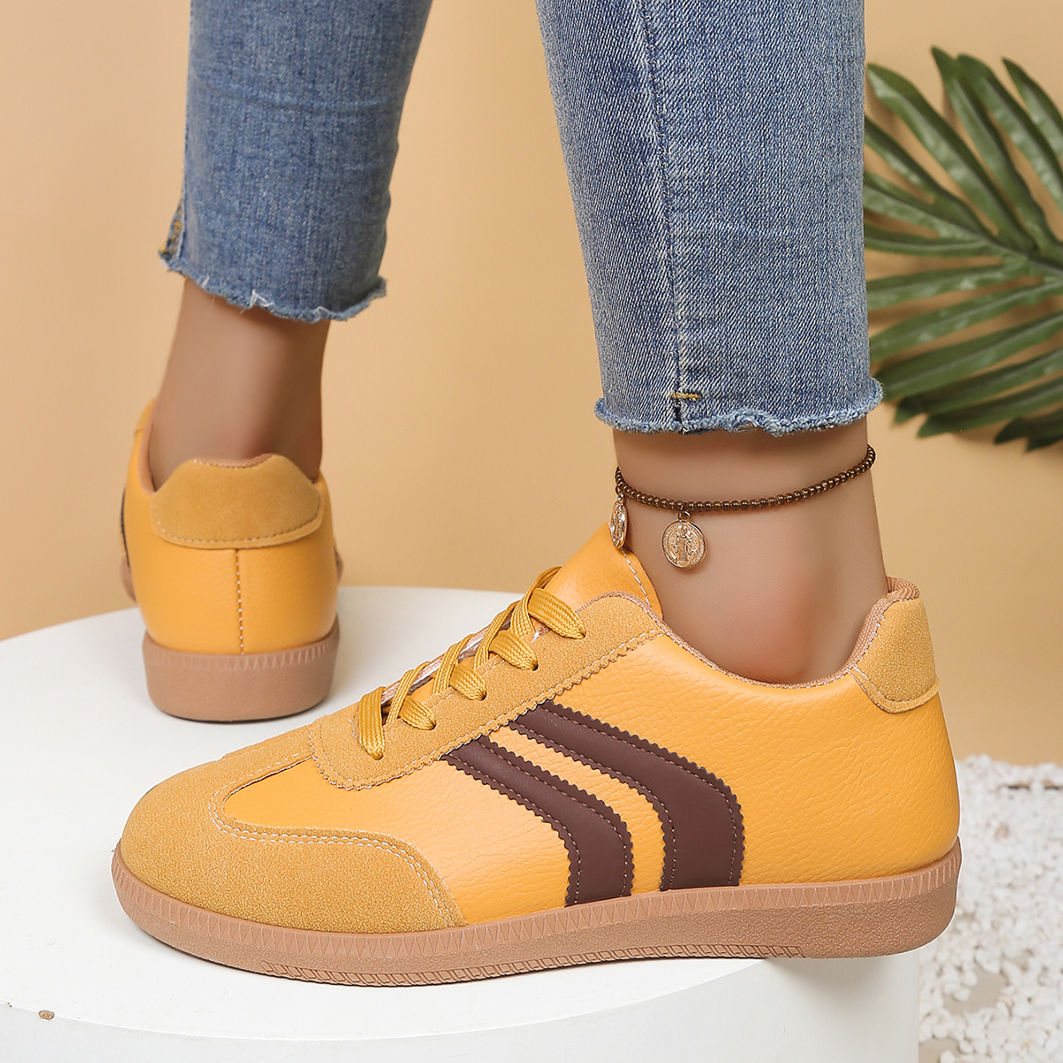 Fashionable Yellow Women's Cas - Women'S Shoes Yellow avaliação e preço