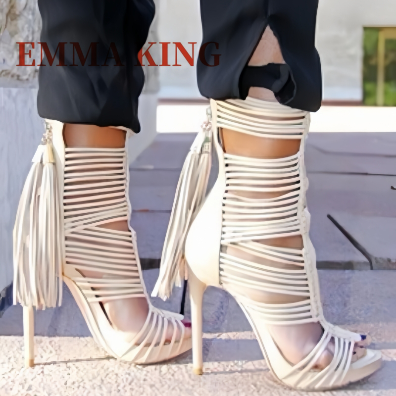 Women Open Toe Straps Ankle Wr - Women Shoes Boots avaliação e preço