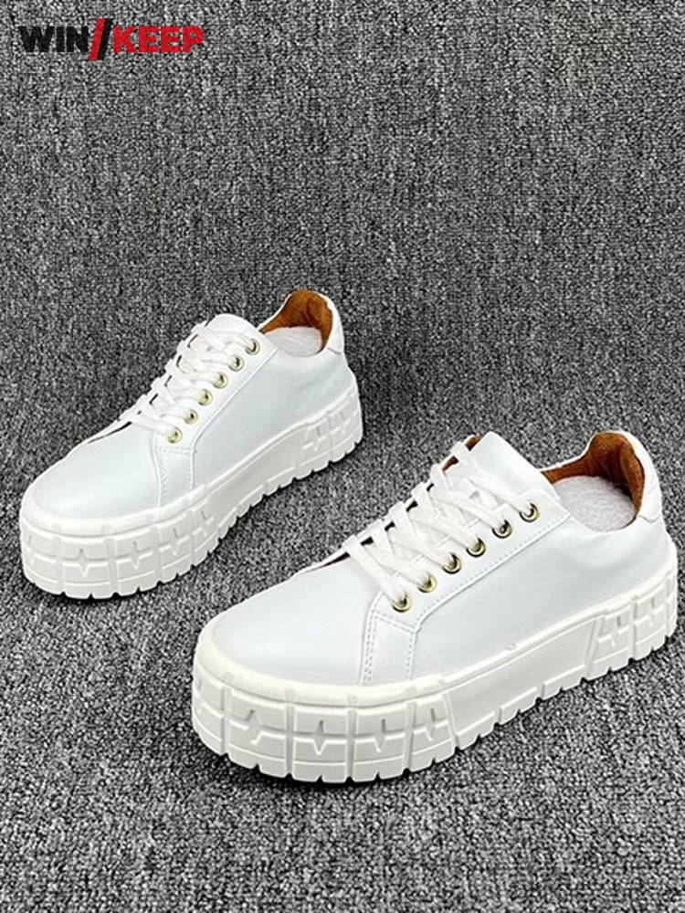 Women Thick Platform Low Cut O - Women Shoes Joggers avaliação e preço