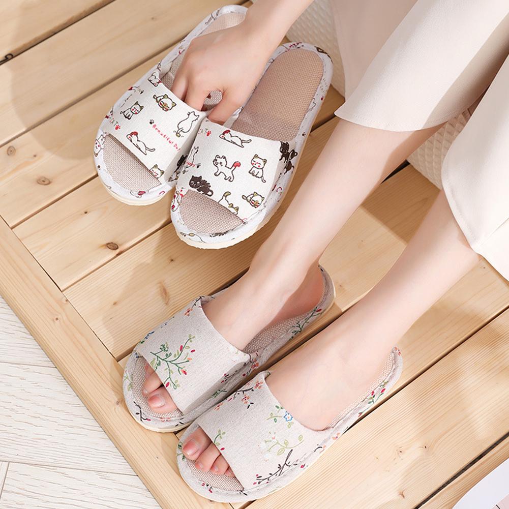 Women Flax Slippers Home Slipp - Women'S Shoes For Flat Feet avaliação e preço