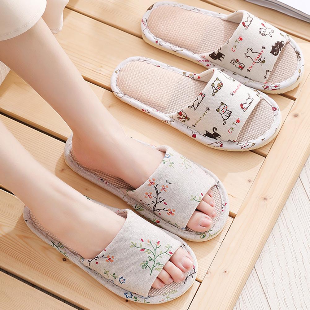 Women Flax Slippers Home Slipp - Women'S Shoes For Flat Feet avaliação e preço
