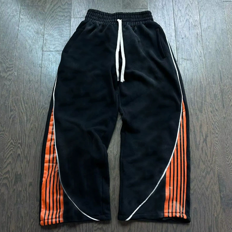 Fashion Stripes Pants Vintage  - Women Shoes Joggers avaliação e preço