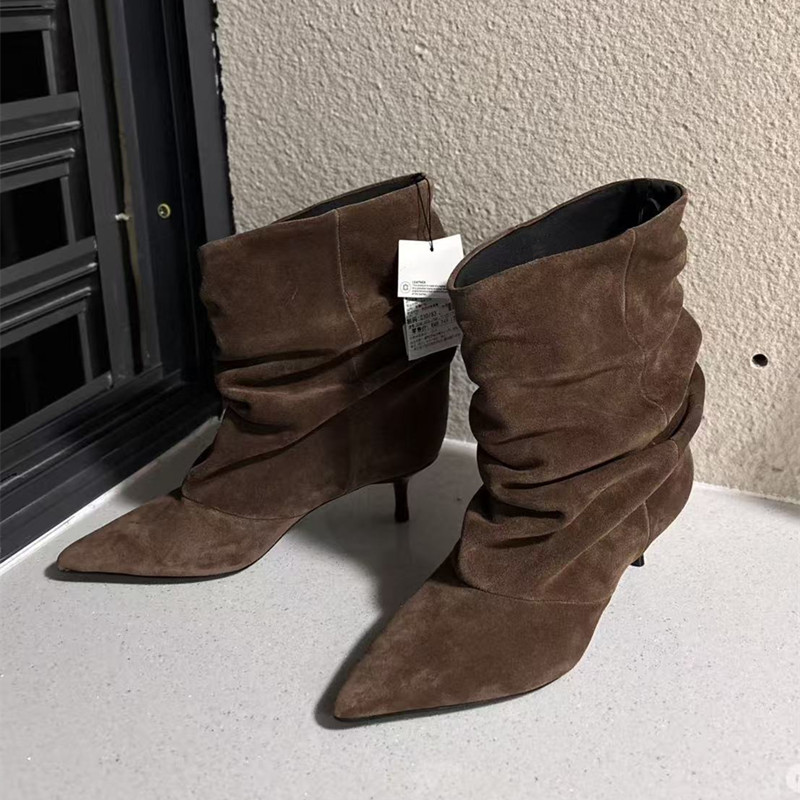 Ins style Fashion Pleated Desi - Women'S Shoes Chelsea avaliação e preço