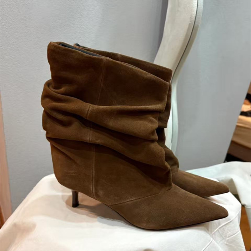 Ins style Fashion Pleated Desi - Women'S Shoes Chelsea avaliação e preço