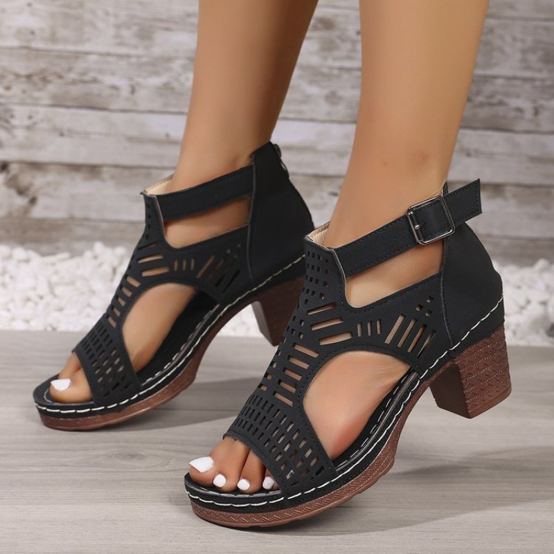 Roman Style Women'S Sandals Br - Cork Wedge Sandal avaliação e preço