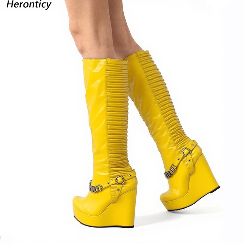 Heronticy Handmade Women Winte - Women'S Shoes Yellow avaliação e preço