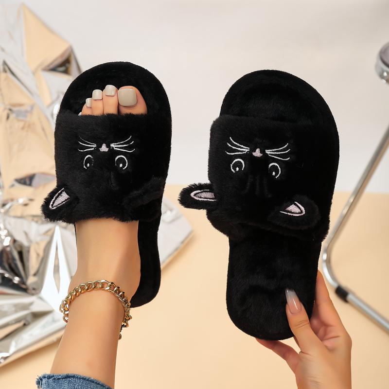 Casual Fluffy Women's Slippers - Women'S Shoes For Flat Feet avaliação e preço
