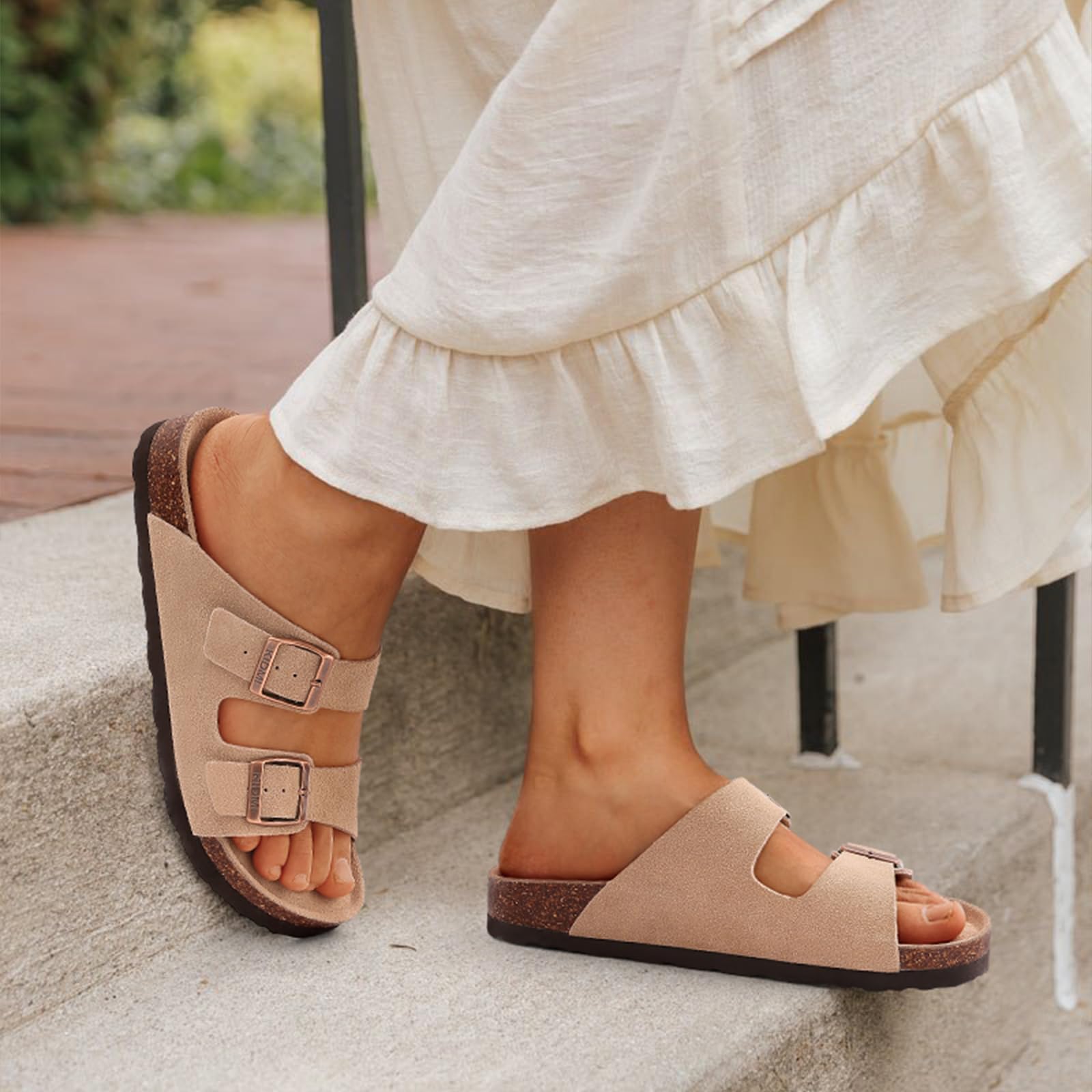 Litfun Classic Cork Sandals Fo - Women'S Shoes With Arch Support avaliação e preço