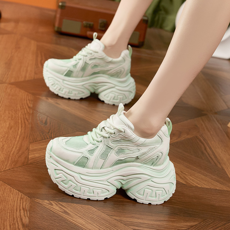 Women's Fashion Chunky Platfor - Mesh Sneaker Women avaliação e preço