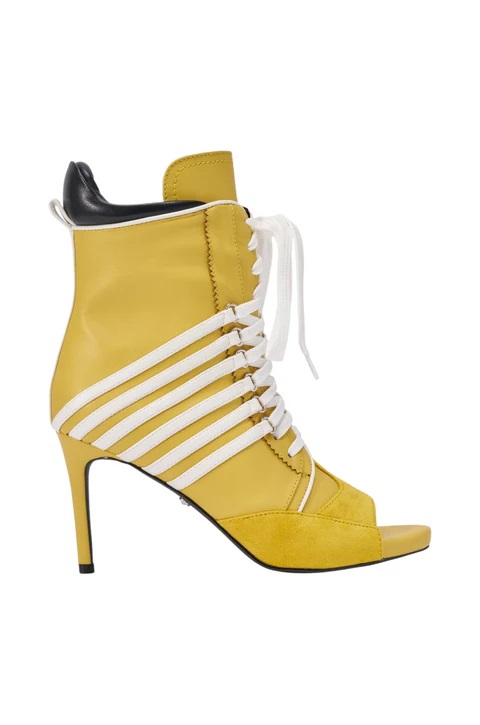 Women Yellow White Contrast La - Women'S Shoes Yellow avaliação e preço