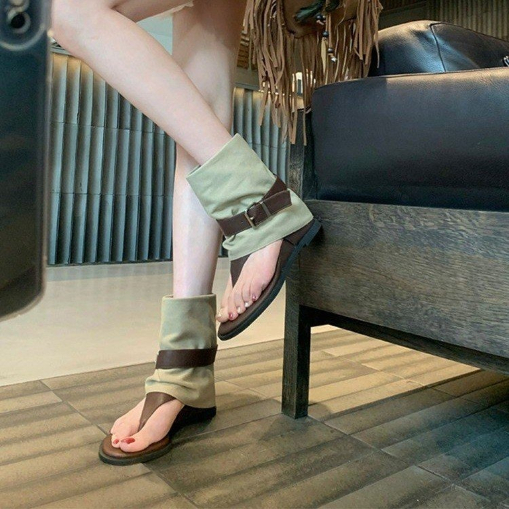 Vintage Color Block Toe Ring S - Women Shoes Boots avaliação e preço
