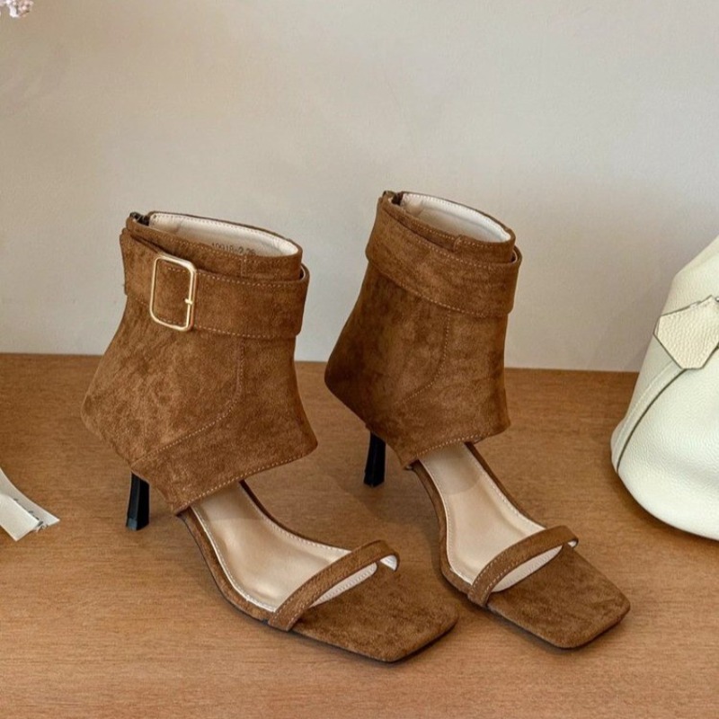 Retro Summer New Square Toe Op - Women Shoes Boots avaliação e preço