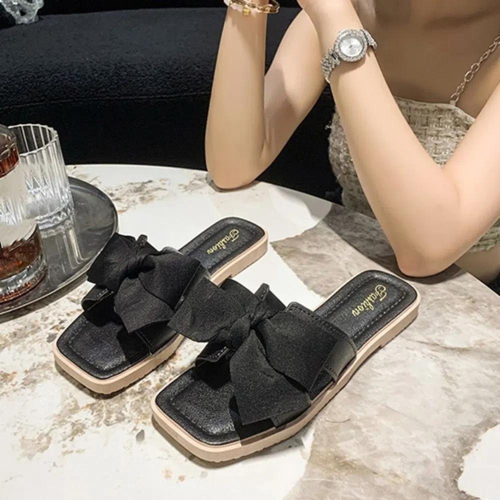 Casual Soft Sole Bowknot Slipp - Women'S Shoes For Flat Feet avaliação e preço