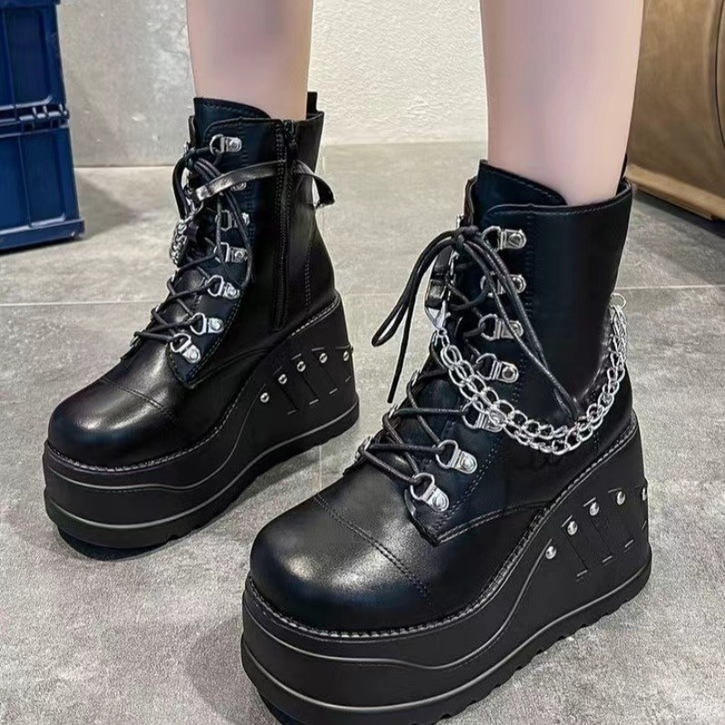 10CM New Gothic Style Platform - Women Shoes Ksa avaliação e preço
