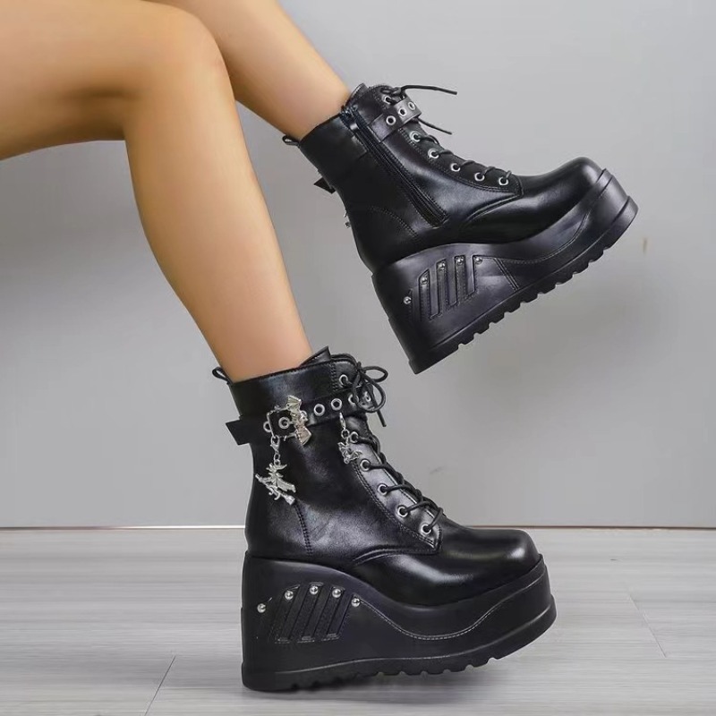 10CM New Gothic Style Platform - Women Shoes Ksa avaliação e preço