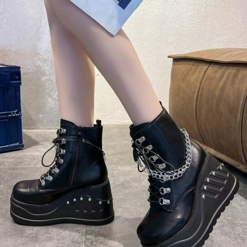 10CM New Gothic Style Platform - Women Shoes Ksa avaliação e preço